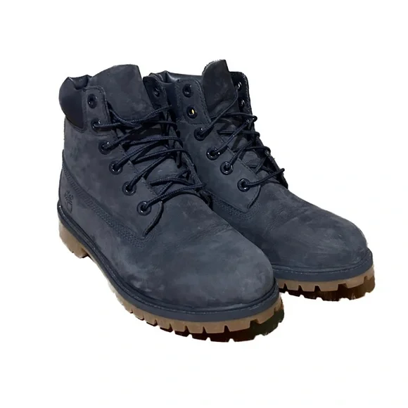 Navy Blue Suede Timberland Boots